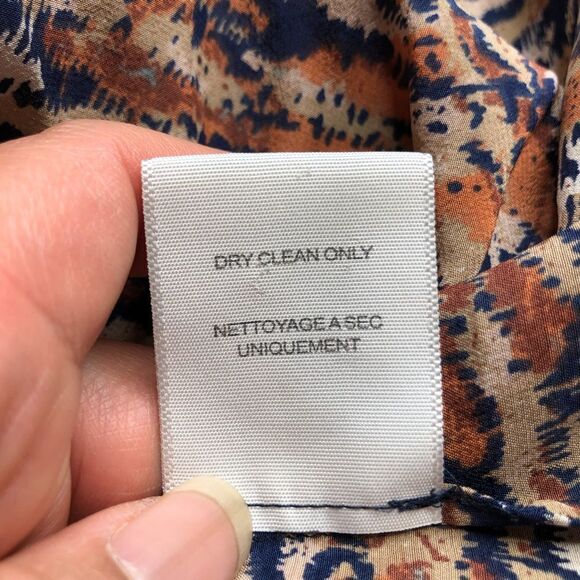 Joie Women’s Brown Animal Print 100% Silk Sleeveless Racer Back top Size M - Picture 7 of 9